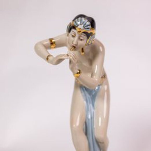 Royal Dux Porcelain Figure - Snake Charmer - Picture 2 of 9